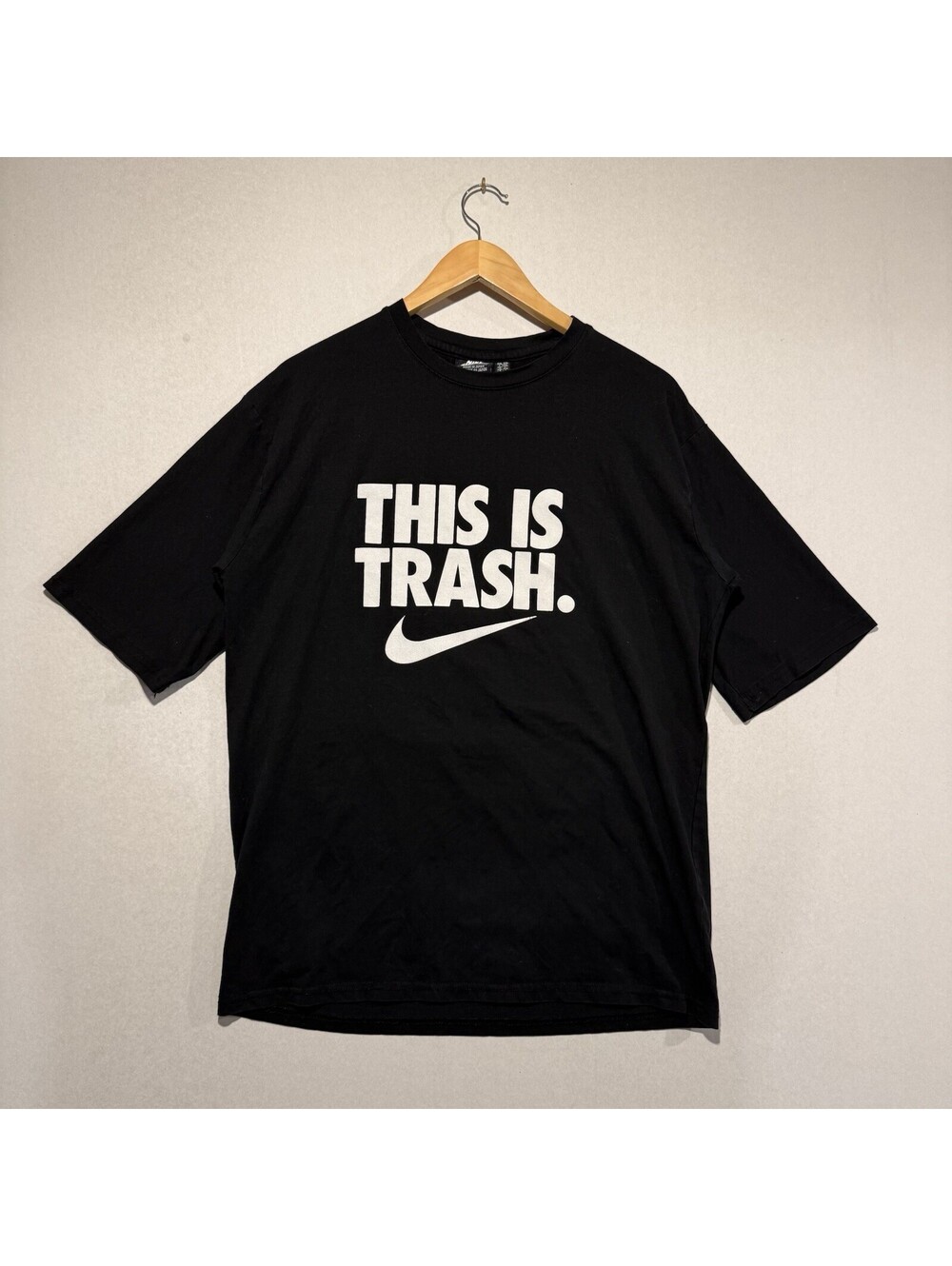 Nike This Is Trash Space Hippie T-Shirt Men XXL Black Move To Zero Made Japan